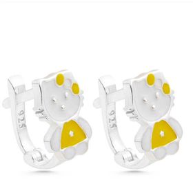 Gumush T7910 Gümüş Kedi Çocuk Küpesi