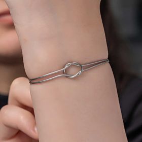 Gumush T8076 Aşk Düğüm Kadın Gümüş Bileklik