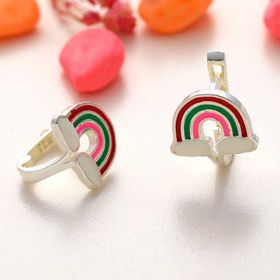 Gumush T8150 Gökkuşağı Çocuk Gümüş Küpe