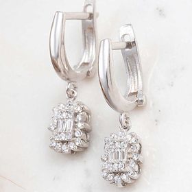 Gumush T8271 Baget Taşlı Kadın Gümüş Küpe