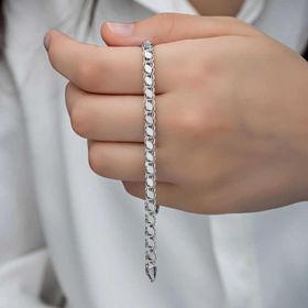 Gumush T8276 Pullu Zincir Kadın Gümüş Bileklik