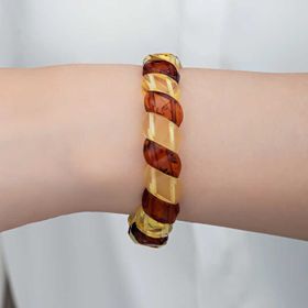 Gumush T8280 Yetişkin Damla Kehribar Bileklik