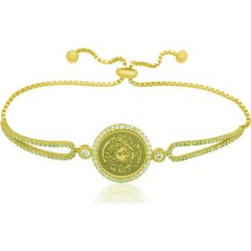 Gumush T8692 Gold Kıtmir Kadın Gümüş Bileklik