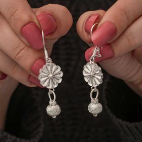 Gumush T8720 ​Sallantılı Trabzon Kazaz Kadın Gümüş Küpe