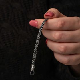 Gumush T8744 Gümüş Kazaziye Örgü Bileklik