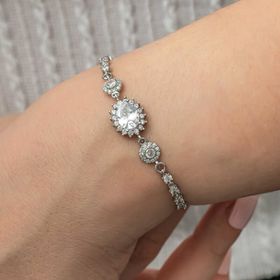 Gumush T8769 Gümüş Oval Su Yolu Kadın Bileklik