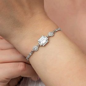Gumush T8770 Baget Su Yolu Kadın Gümüş Bileklik