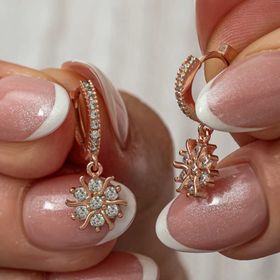 Gumush T8828 Rose Sallantılı Güneş Kadın Gümüş Küpe