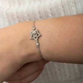Gumush T8891 Baget Taşlı Yıldız Kadın Gümüş Bileklik