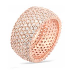 Gumush WRG47048008 Gümüş 7 Sıra Rose Tamtur Bayan Yüzük
