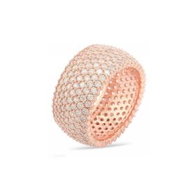 Gumush WRG47048008 Gümüş 7 Sıra Rose Tamtur Bayan Yüzük