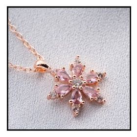 Gümüşistan 925 Ayar Pembe Lotus Çiçeği Gümüş Kolye