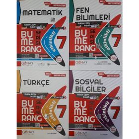 Günay 7. Sınıf 4'lü Bumerang Soru Bankası Seti