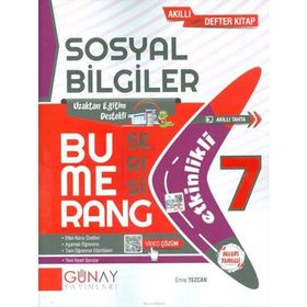 Günay 7. Sınıf Bumerang Etkinlikli Sosyal Bilgiler