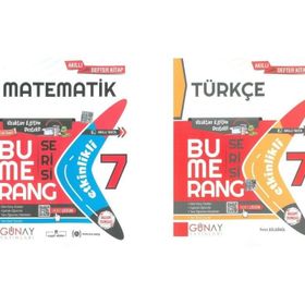 Günay 7. Sınıf Bumerang Serisi Matematik Türkçe Soru Bankası Seti