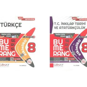 Günay 8. Sınıf Bumerang Serisi Türkçe İnkılap Soru Bankası Seti