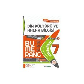 Günay Yay 2324 7. Sınıf Bumerang Din Kültürü ve Ahlak Bilgisi Akıllı Defter Kitap