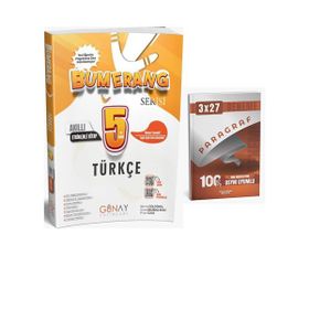 Günay Yayınları - 2026 5. Sınıf Türkçe Bumerang Etkinlikli Akıllı Defter Kitap + Anlakazan Paragraf