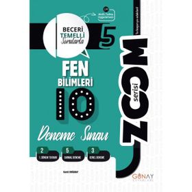 Günay Yayınları 2324 5. Sınıf Zoom Serisi Fen Bilimleri 10'lu Deneme Sınavı
