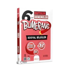 Günay Yayınları 2324 6. Sınıf Bumerang Sosyal Bilgiler Haftalık Denemeler