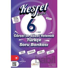 Günay Yayınları 2324 6. Sınıf Keşfet Serisi Görsel ve Sözel Yetenek Türkçe Soru Bankası