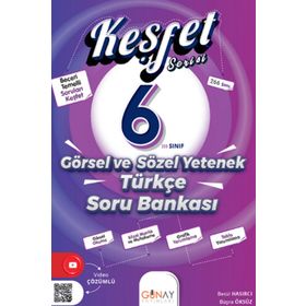 Günay Yayınları 2324 6. Sınıf Keşfet Serisi Görsel ve Sözel Yetenek Türkçe Soru Bankası
