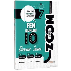 Günay Yayınları 2324 7. Sınıf Zoom Serisi Fen Bilimleri 10'lu Deneme Sınavı