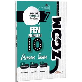 Günay Yayınları 2324 7. Sınıf Zoom Serisi Fen Bilimleri 10'lu Deneme Sınavı