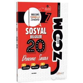 Günay Yayınları 2324 7. Sınıf Zoom Serisi Sosyal Bilgiler 20'li Deneme Sınavı