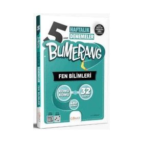 Günay Yayınları 5. Sınıf 2025 Bumerang 32 Haftalık Fen Bilimleri Denemeleri