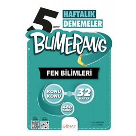 Günay Yayınları 5. Sınıf Bumerang 32 Haftalık Fen Bilimleri Denemeleri