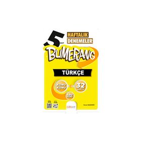 Günay Yayınları 5.Sınıf Bumerang 32 Haftalık Türkçe Soru Bankası