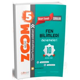 Günay Yayınları 5. Sınıf Fen Bilimleri Zoom Serisi 10 Deneme