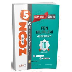 Günay Yayınları 5. Sınıf Fen Bilimleri Zoom Serisi 10 Deneme