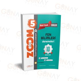 Günay Yayınları 5. Sınıf Fen Bilimleri Zoom Serisi 10 Deneme