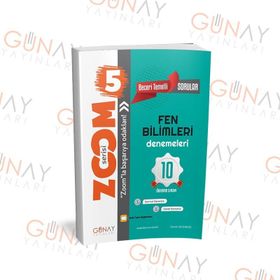 Günay Yayınları 5. Sınıf Fen Bilimleri Zoom Serisi 10 Deneme