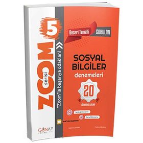Günay Yayınları 5. Sınıf Sosyal Bilgiler Zoom Serisi 20 Deneme