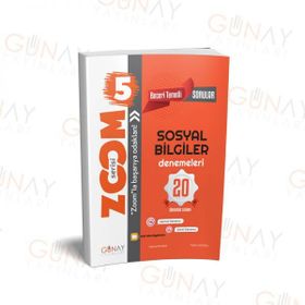 Günay Yayınları 5. Sınıf Sosyal Bilgiler Zoom Serisi 20 Deneme