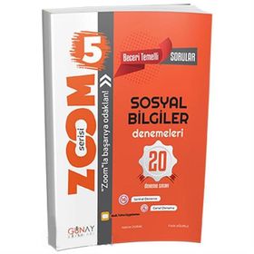 Günay Yayınları 5. Sınıf Sosyal Bilgiler Zoom Serisi 20 Deneme
