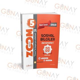 Günay Yayınları 5. Sınıf Sosyal Bilgiler Zoom Serisi 20 Deneme