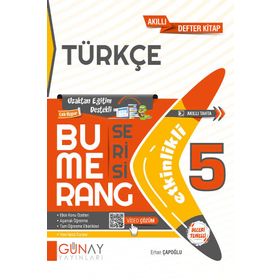 Günay Yayınları 5. Sınıf Türkçe Bumerang Etkinlikli Kitap