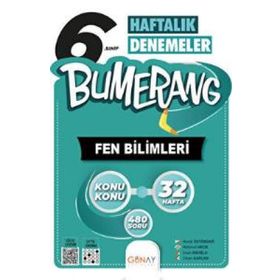Günay Yayınları 6. Sınıf Bumerang 32 Haftalık Fen Bilimleri Denemeleri