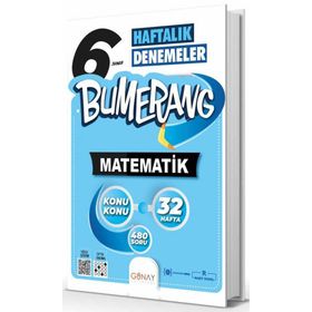 Günay Yayınları 6. Sınıf Bumerang 32 Haftalık Matematik Denemeleri