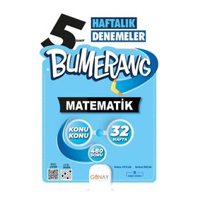 Günay Yayınları 6. Sınıf Bumerang 32 Haftalık Matematik Denemeleri