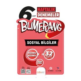 Günay Yayınları - 6. Sınıf Bumerang 32 Haftalık Sosyal Bilgiler Denemeleri