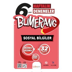 Günay Yayınları - 6. Sınıf Bumerang 32 Haftalık Sosyal Bilgiler Denemeleri