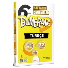 Günay Yayınları 6. Sınıf Bumerang 32 Haftalık Türkçe Denemeleri