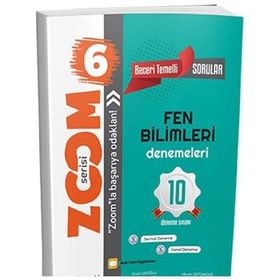 Günay Yayınları 6. Sınıf Fen Bilimleri 10 Deneme Zoom Serisi