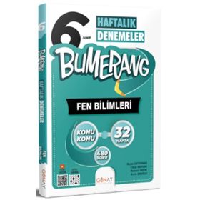 Günay Yayınları 6.Sınıf Fen Bilimleri Bumerang Konu Konu Haftalık Denemeleri