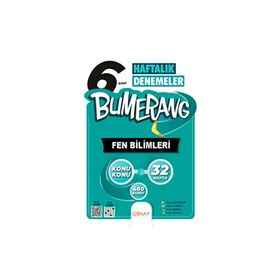Günay Yayınları 6.Sınıf Fen Bilimleri Bumerang Konu Konu Haftalık Denemeleri